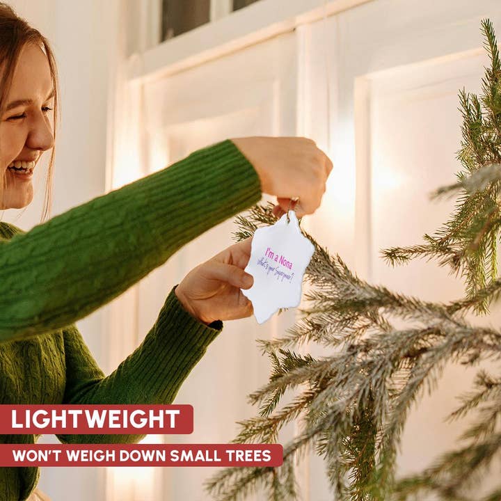 3dRose - Wholesale Ornament - 3dRose, Im a Nona - Whats your Superpower - hot pink - funny gift for grandma, Ornament10