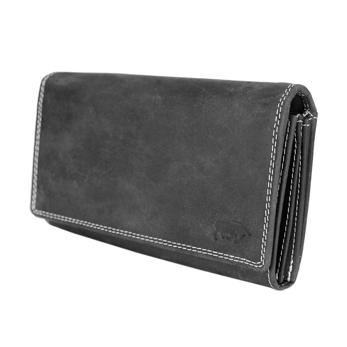 Arrigo - Wholesale Wallet - Women's - Large Buffalo Leather Wallet with Flap - 3 Colours - Arrigo12