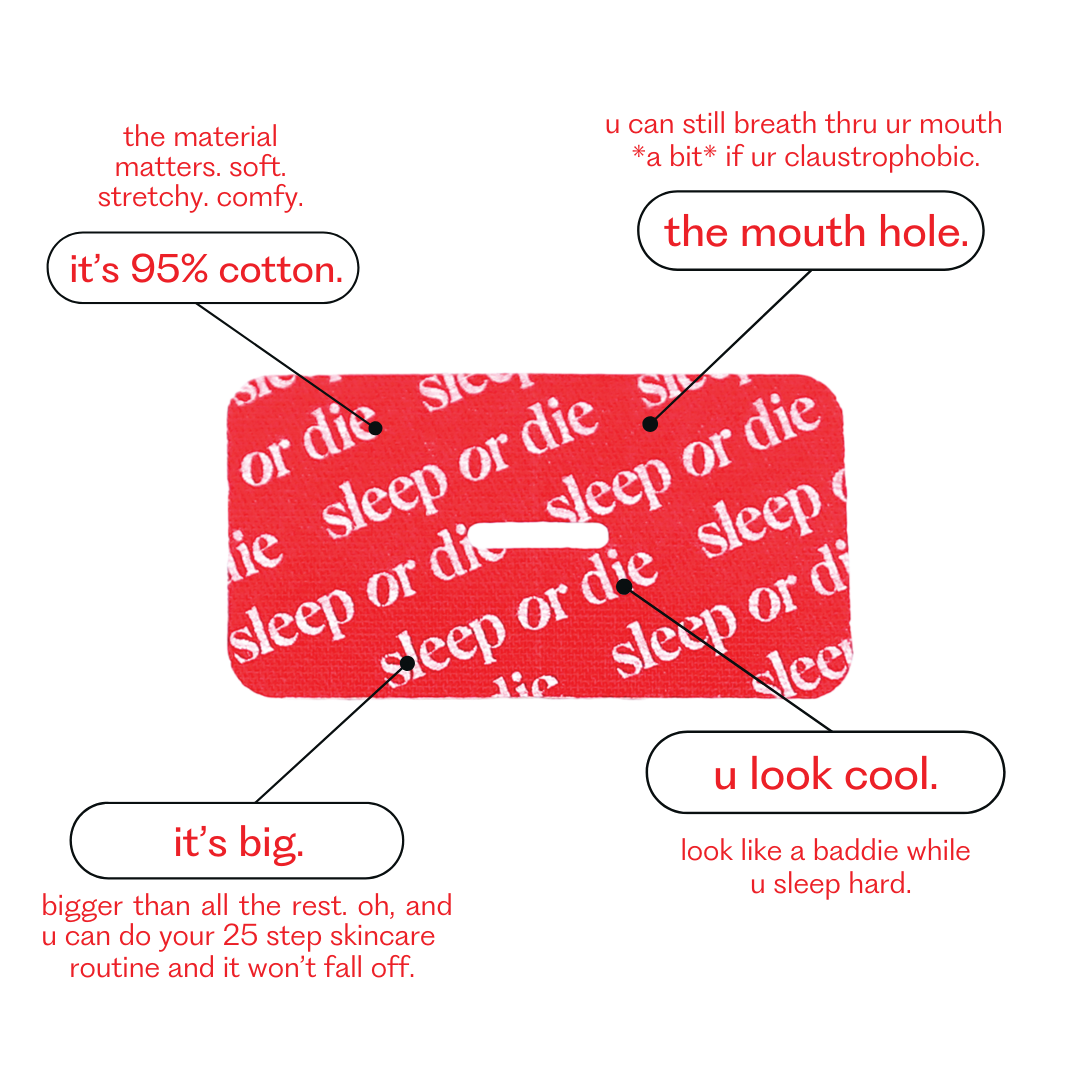 Sleep or Die – Großhandel Schlafmaske – Mundklebeband - hautpfleglich1