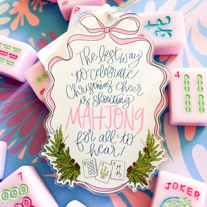 Thirteenwinks - Wholesale Ornament - Mahjong Christmas Ornament | Funny Holiday Tree Decoration for Mahjong Lovers | Gift for Mahjong Players