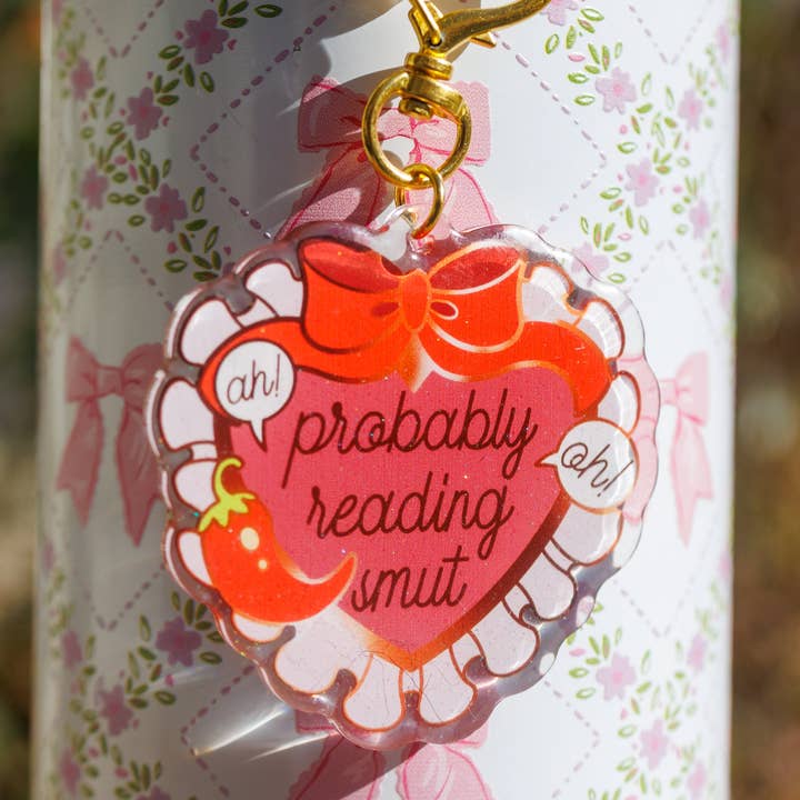 Pinstory - Wholesale Keychain - Women's - "Probably Reading Smut" Keychain/Kindle Charm0