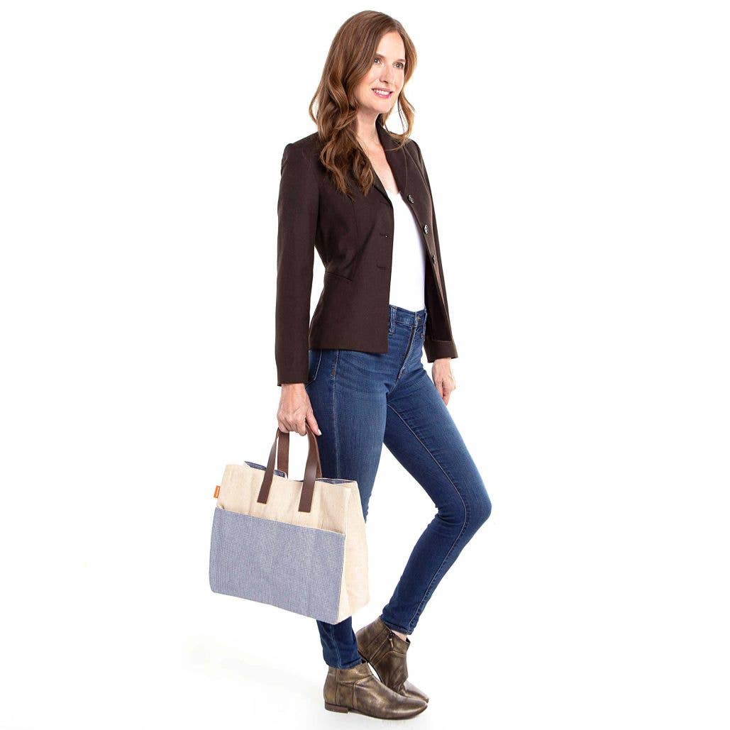 Jute Book Tote for wholesale on Faire2