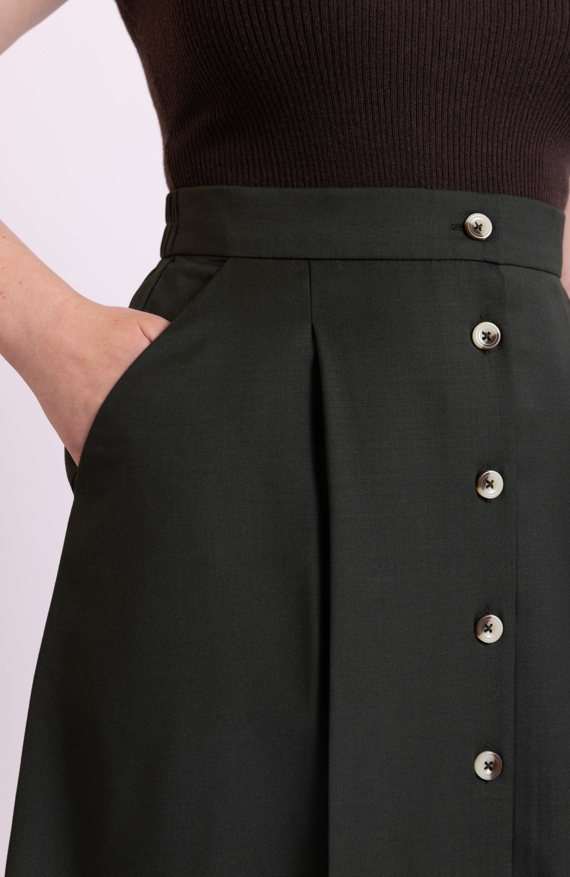 Aam The Label - Wholesale Skirt - Women's - The Wool Midi Skirt17