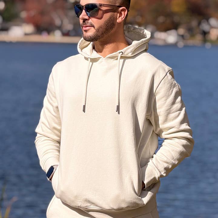 Panel Hoodie Fleece Sweatshirt for wholesale by ben john