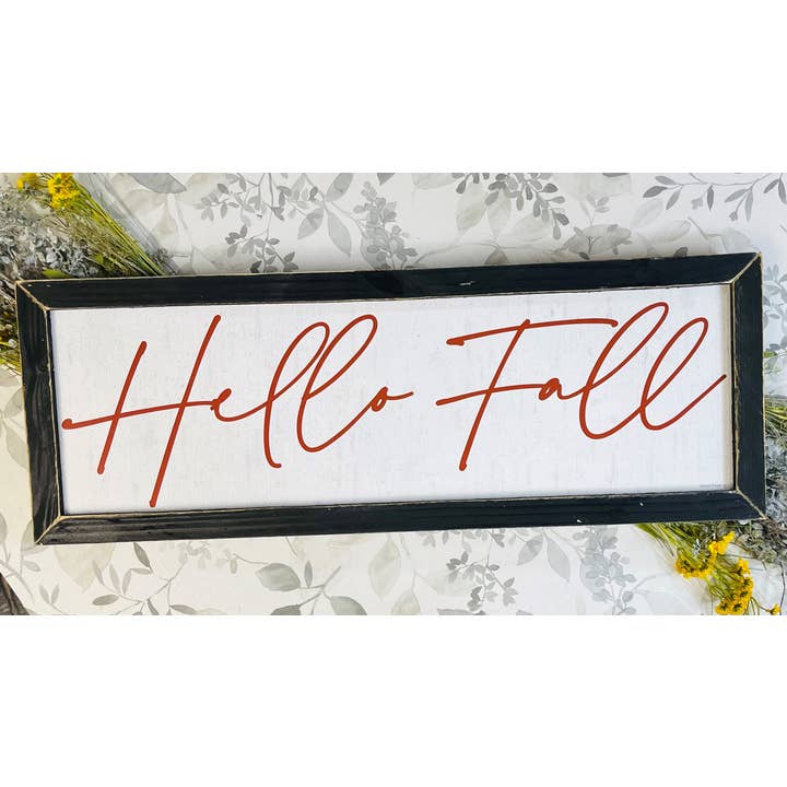 LET246A Fall Says Hello for wholesale by JanMichaels Art & Home