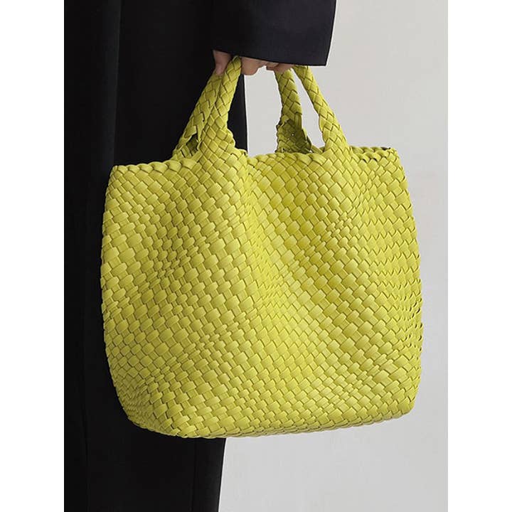 FurDecoration - Wholesale Tote Bag - Women's - Woven Tote Bags Handbags in Solid Colors