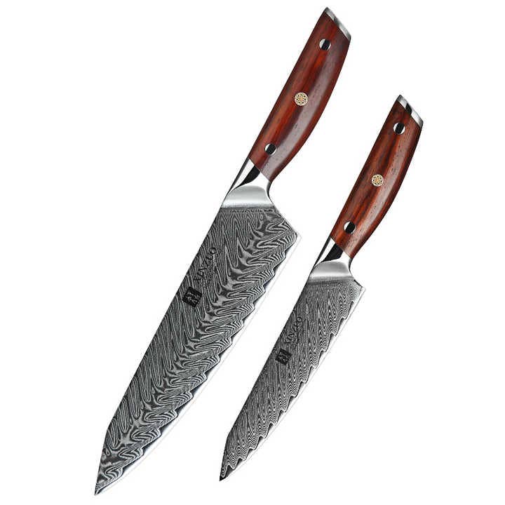 B27 2pcs knife set for wholesale by Xinzuo