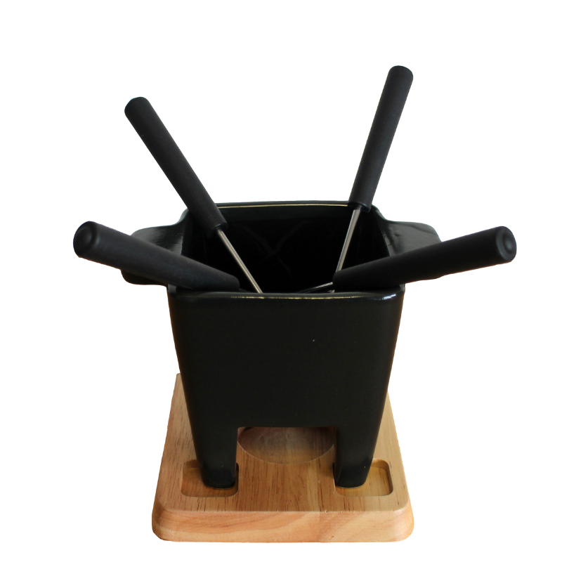 Black Ceramic Chocolate Fondue - 4 People for wholesale on Faire0