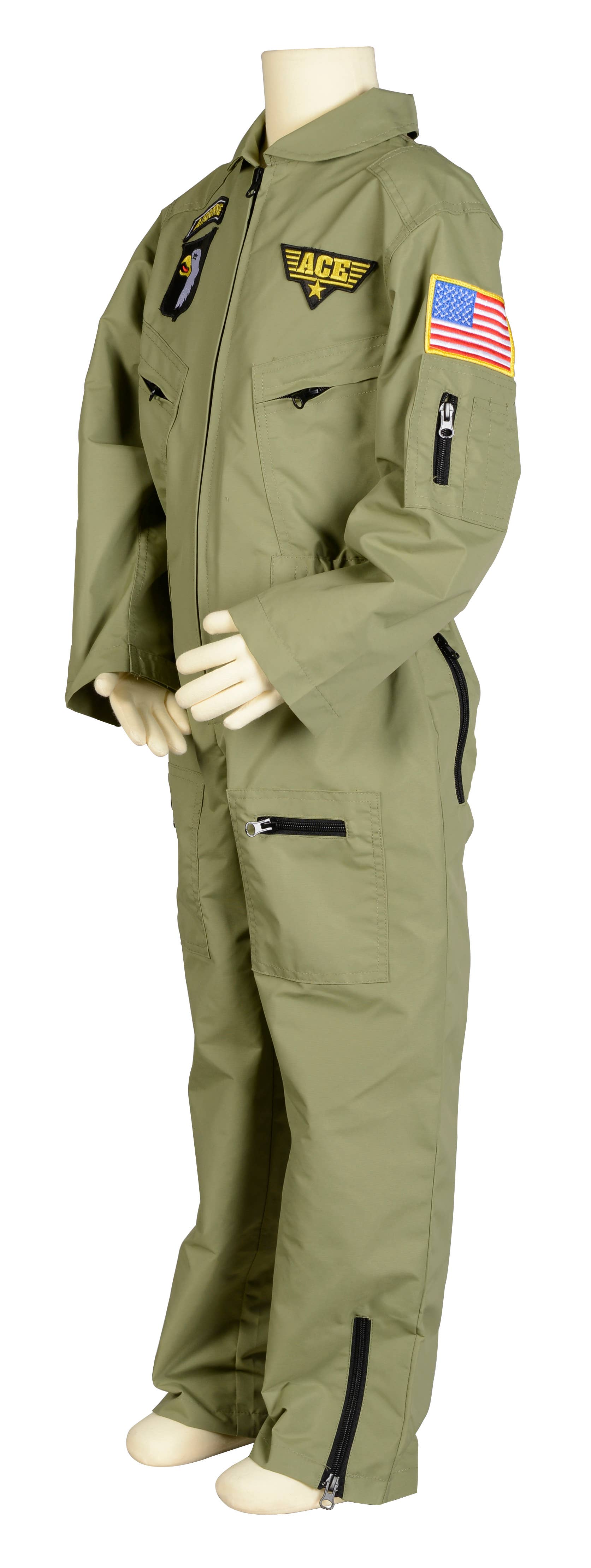 Aeromax Toys - Wholesale Costume - Kids - Jr. Fighter Pilot Suit W/Embroidered Cap2