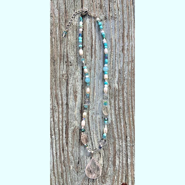 Quartz Crystal Gemstone Necklace for wholesale by Spirit Shack