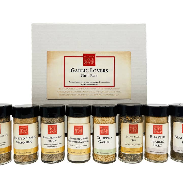 Old Town Spice Shop - Wholesale Dried Spice Mix - Garlic Lovers Gift Box, Gourmet Spices & Seasoning Set1