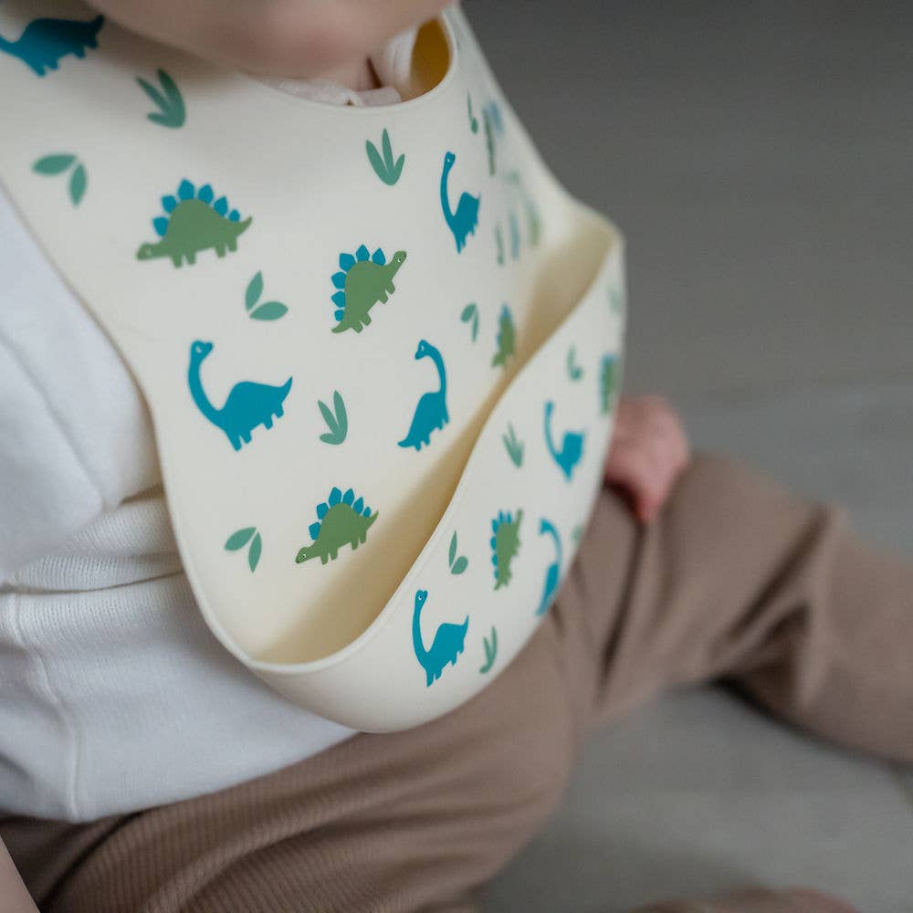 Ziggle Baby - Wholesale Bib - Baby - Catch It Silicone Bib Dinosaur6