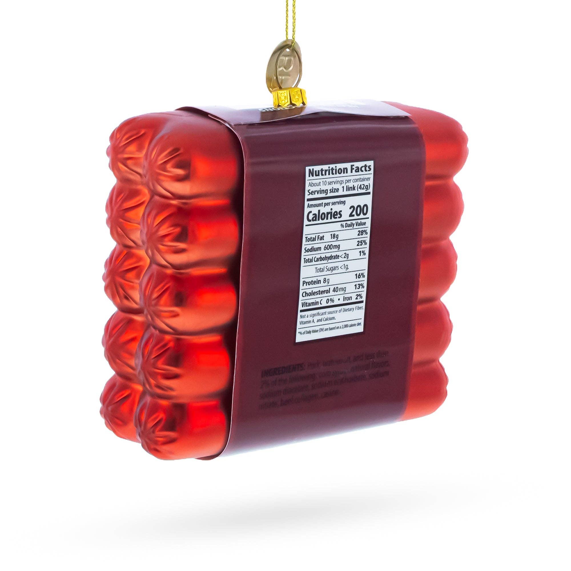 BestPysanky - Wholesale Ornament - Smoked Bratwurst Box Glass Christmas Ornament1