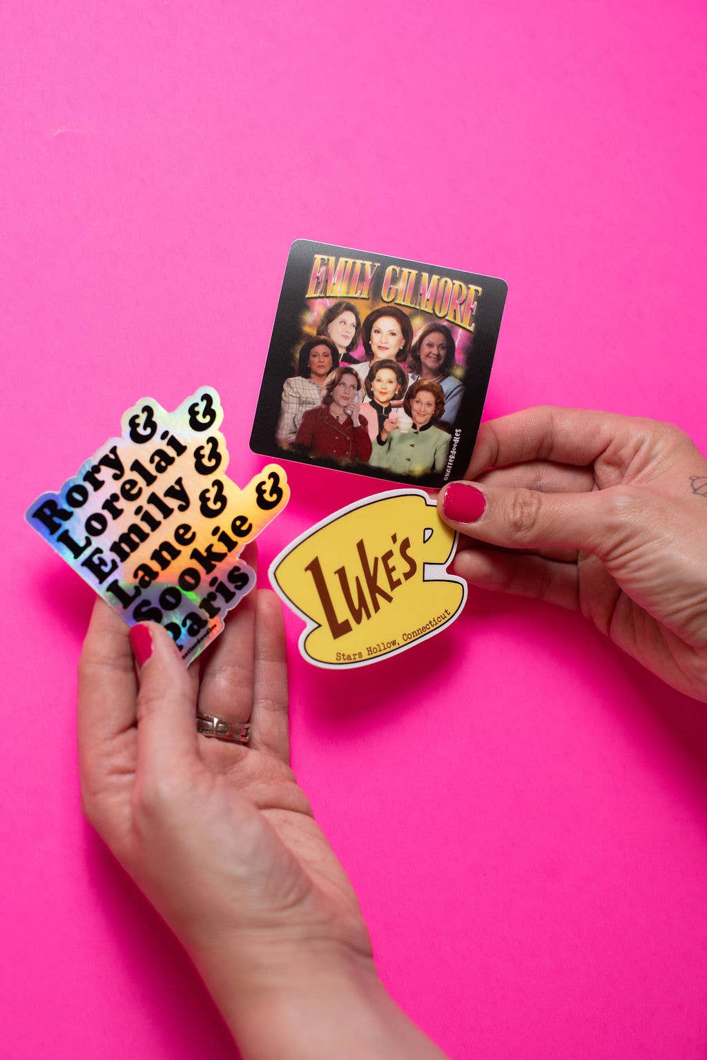 NatterDoodle - Wholesale Sticker - Luke’s Diner Gilmore Girls Waterproof Clear Sticker 1