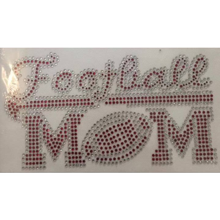 Trasferimento termoadesivo in strass "Mamma del Calcio" per la vendita all'ingrosso da parte di PLT Wholesale