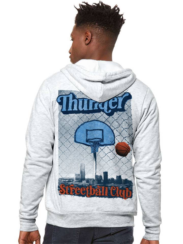 Thunder Streetball Club Zip Hoodie for wholesale by Shop Good