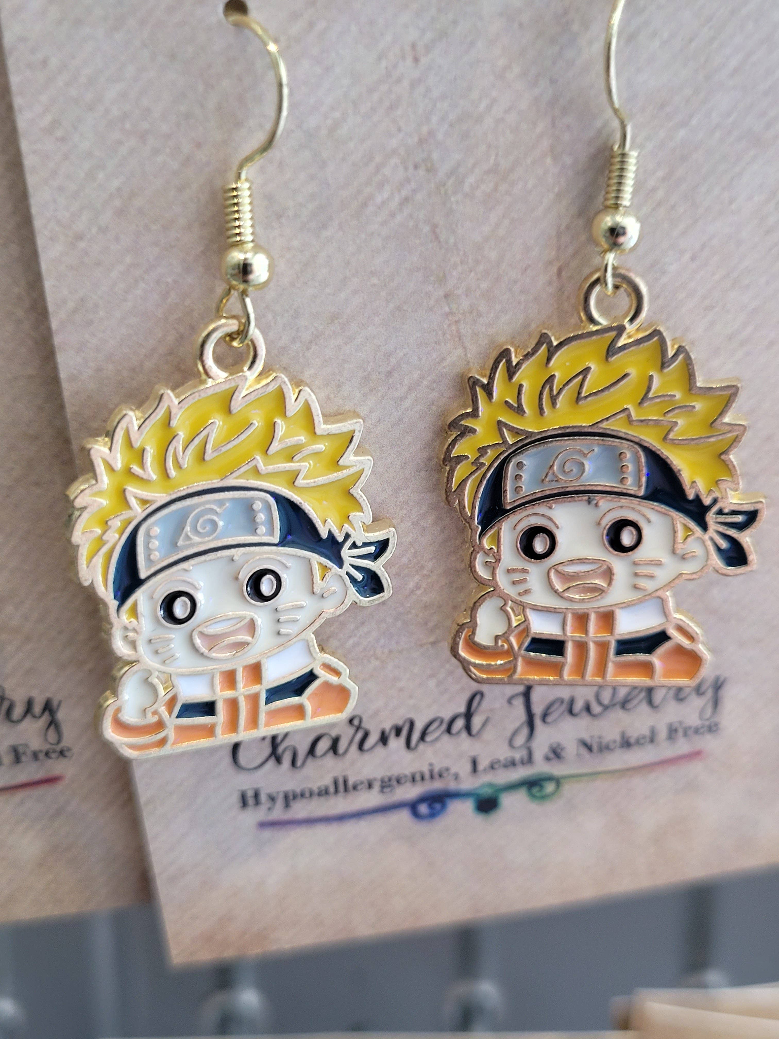 Con-Quest Crafts - Wholesale Jewelry Set - Shounen Anime Inspired Earrings, Necklaces & Zipper Pulls 10