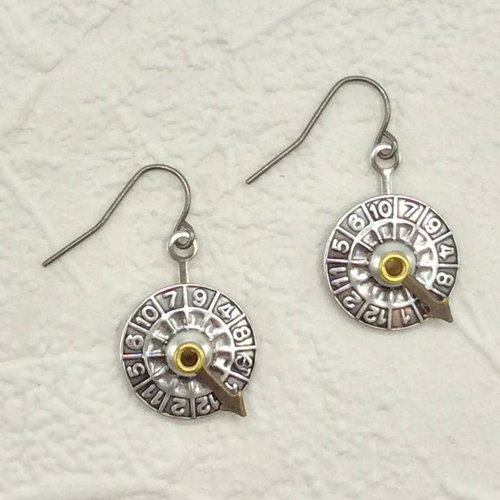 Wheel of Fortune Earrings - 3464 for wholesale by Alchemy Inc