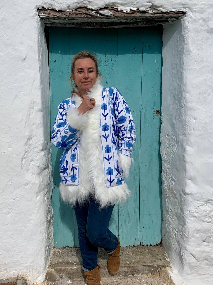 Boho gypsy Ibiza jas voor wholesale door Aurobelle Ibiza