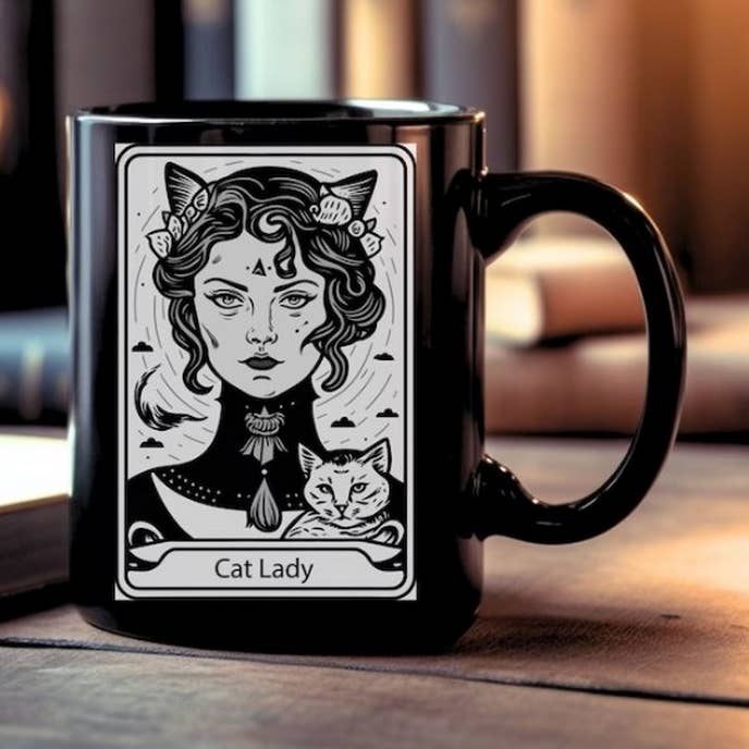 Cat Lady Mug, Coffee Mug, Crazy cat lady mug, Coffee Lover g for wholesale by AJCanvasPrints
