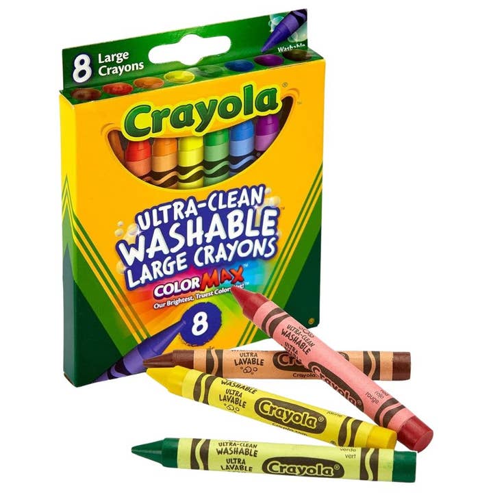 Crayola Ultra Clean Large Washable Color Max Crayons, 8 Count for wholesale by First Choice Buying