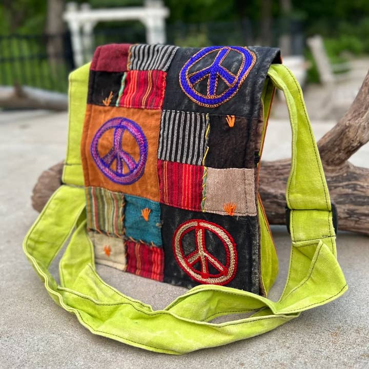 Small Adjustable Crossbody Passport Bag Purse Bohemian for wholesale by Lungta Imports