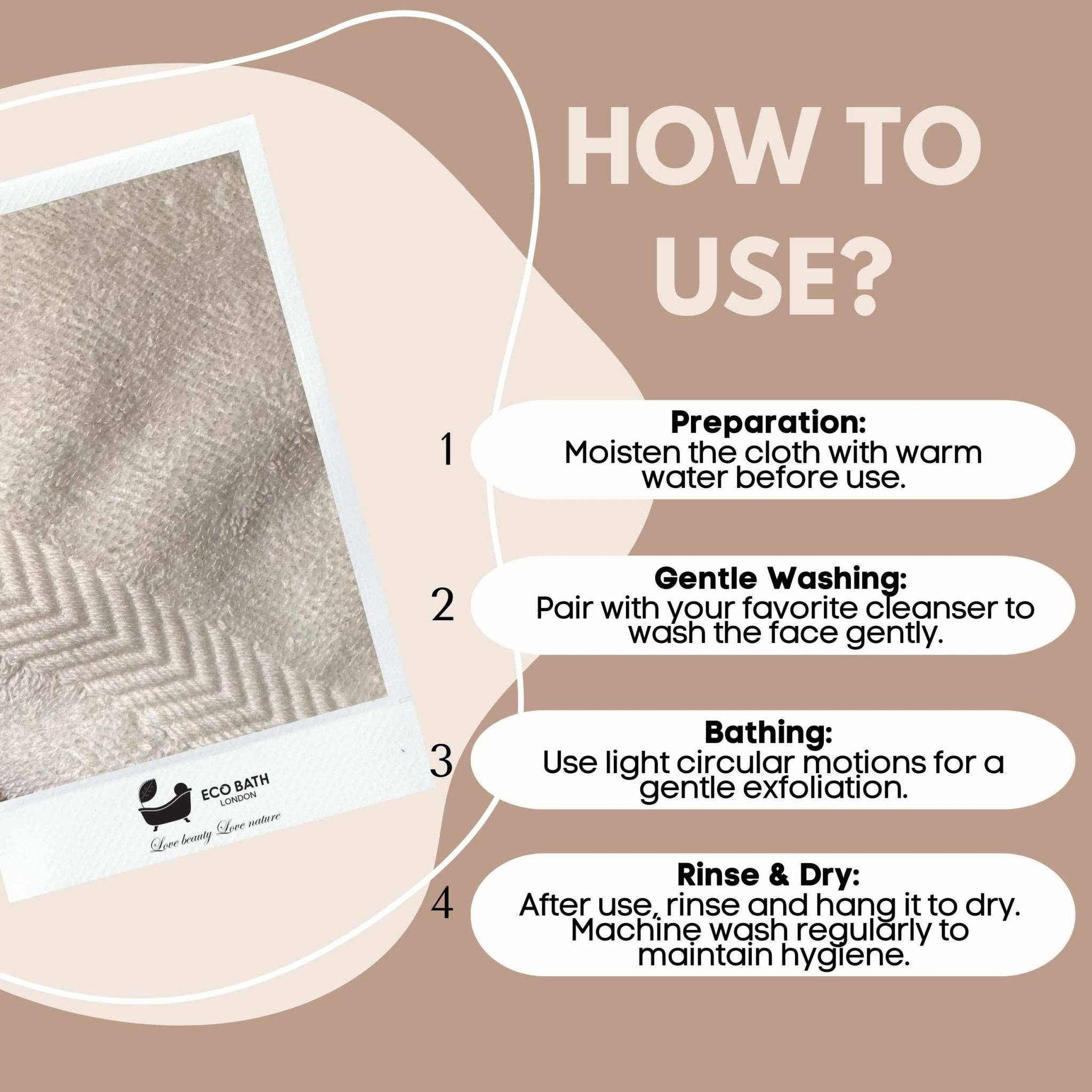 Eco Bath London – Engroshandel Vaskeklud – Eco Bath London Ansigtsflanneler i økologisk bomuld 30x30cm - Fås i pakke med 3 og pakke med 66