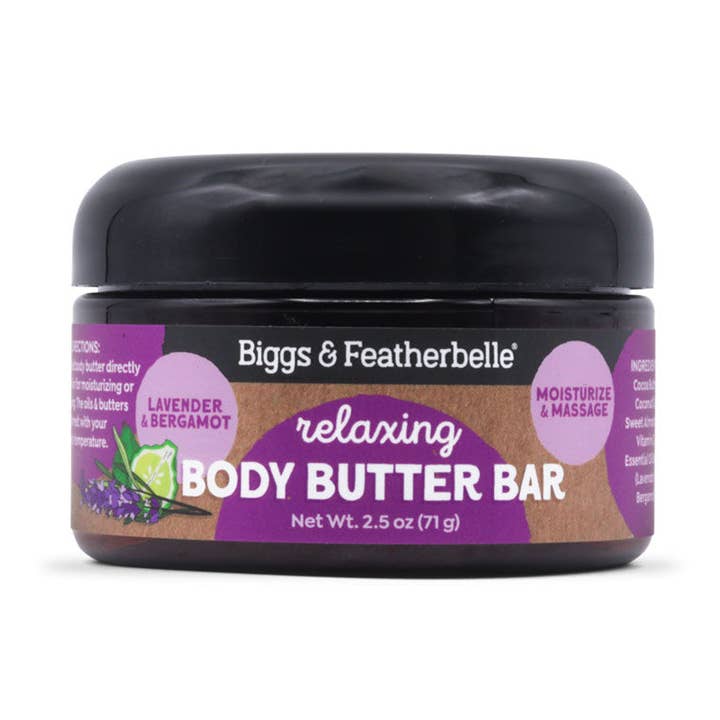 Relaxing Body Butter Bar for wholesale by Biggs & Featherbelle