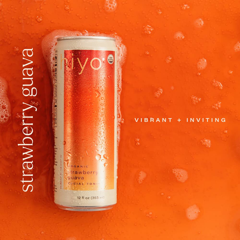 hiyo - Wholesale Non-Alcoholic Aperitif/Mocktail - strawberry guava | organic social tonic | 4-packs1