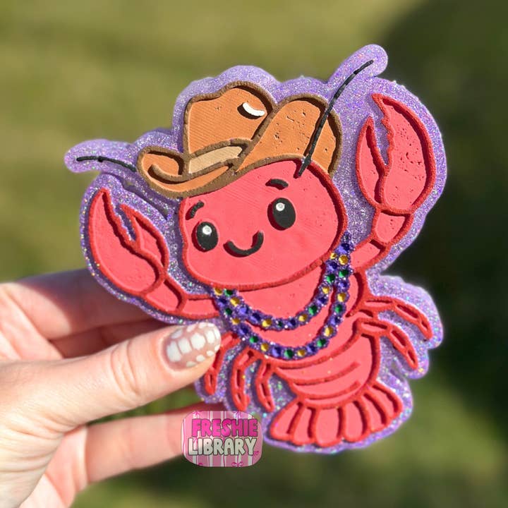 Ambientador de coche de cangrejo de río de Mardi Gras para venta al por mayor de The Freshie Library