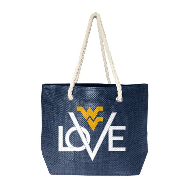 Sac fourre-tout NCAA West Virginia Mountaineers Love pour la vente par Little Earth Productions
