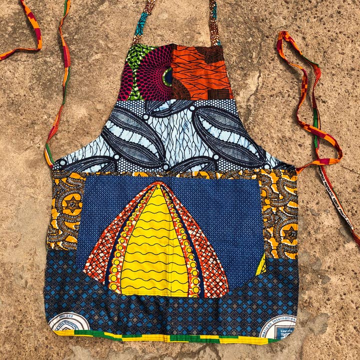 World Peaces - Wholesale Apron - Patchwork Apron with African Wax Print4