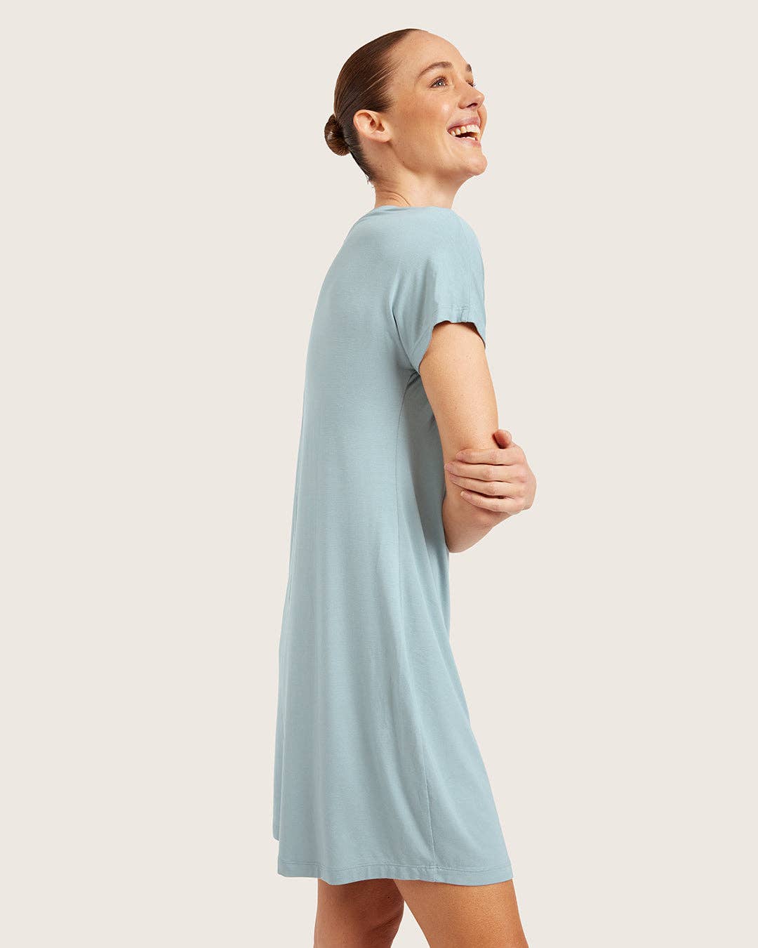 Bleu Minéral Chemise de nuit Goodnight - Bleu minéral en vente sur Faire5