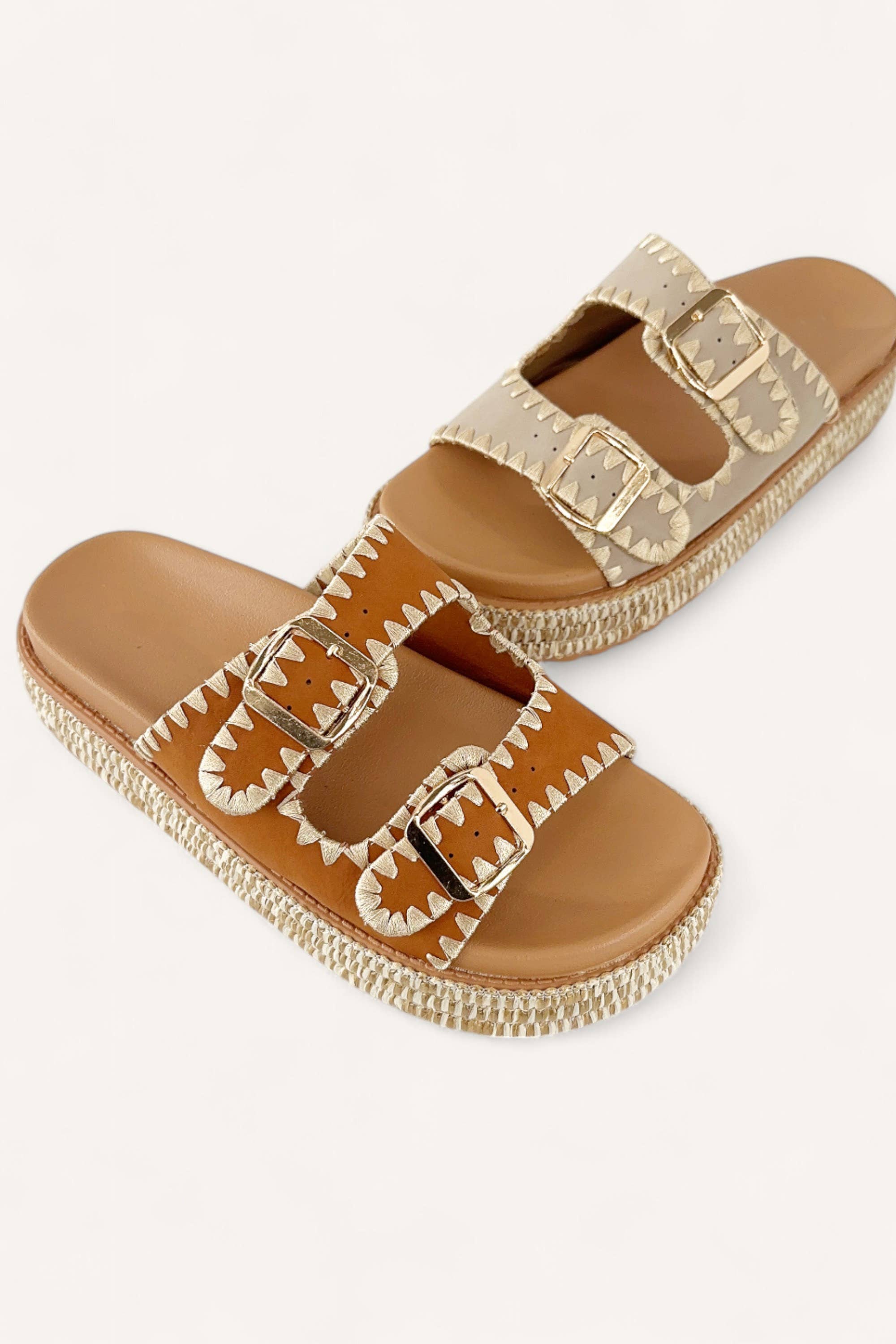 CCOCCI - Wholesale Wedges - Women's - BRAINY-06 PLATFORM SANDAL WITH STITCHES3