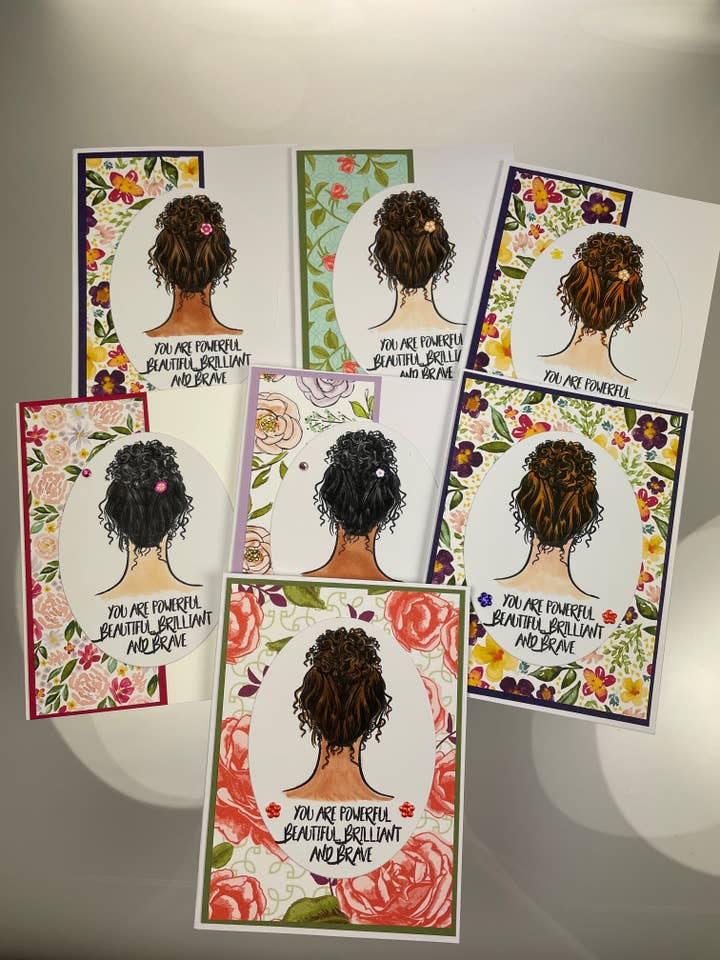 Du är kraftfull, vacker, lysande och modig, kort för wholesale av Cards By Robin