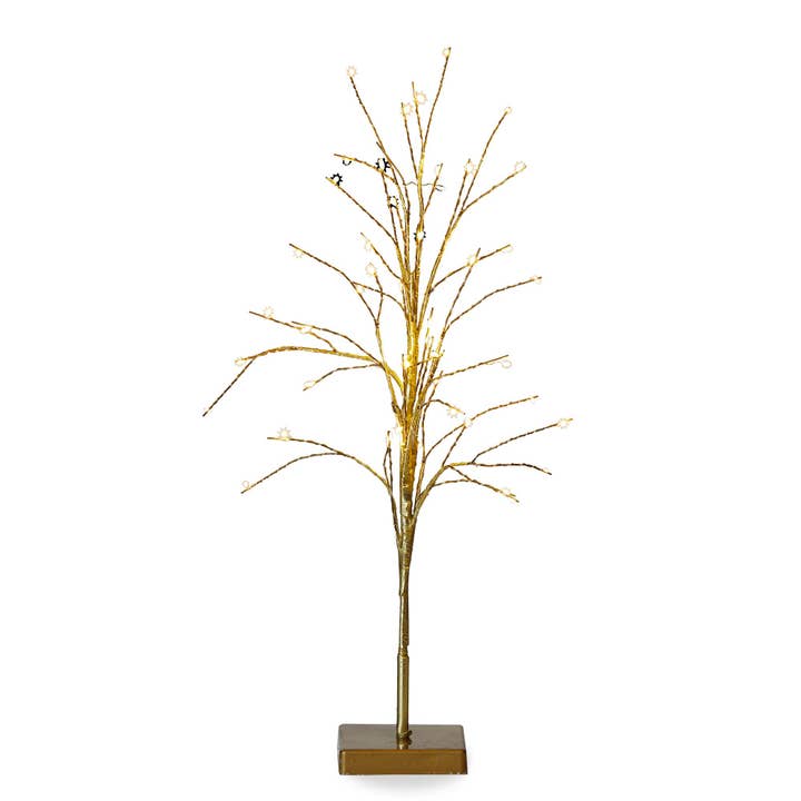 tag - Wholesale Christmas Decoration - Christmas Glint Led Tree Tall Gold
