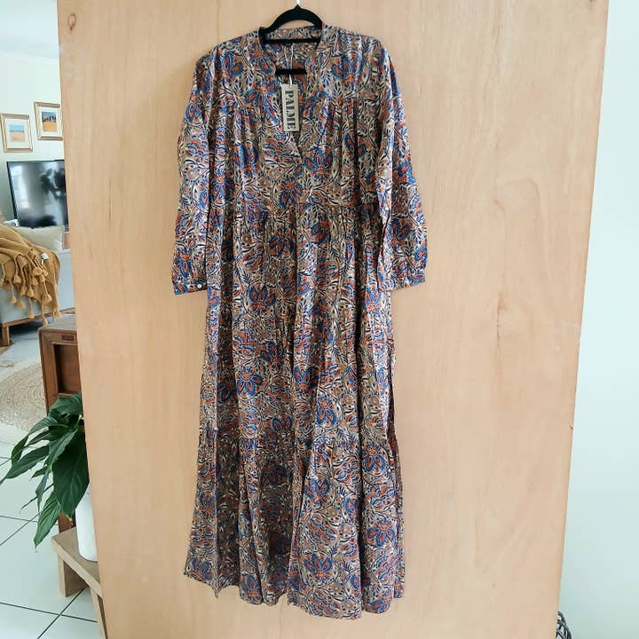 Lång bomullsklänning 63255 för wholesale av Cinnamon Creations