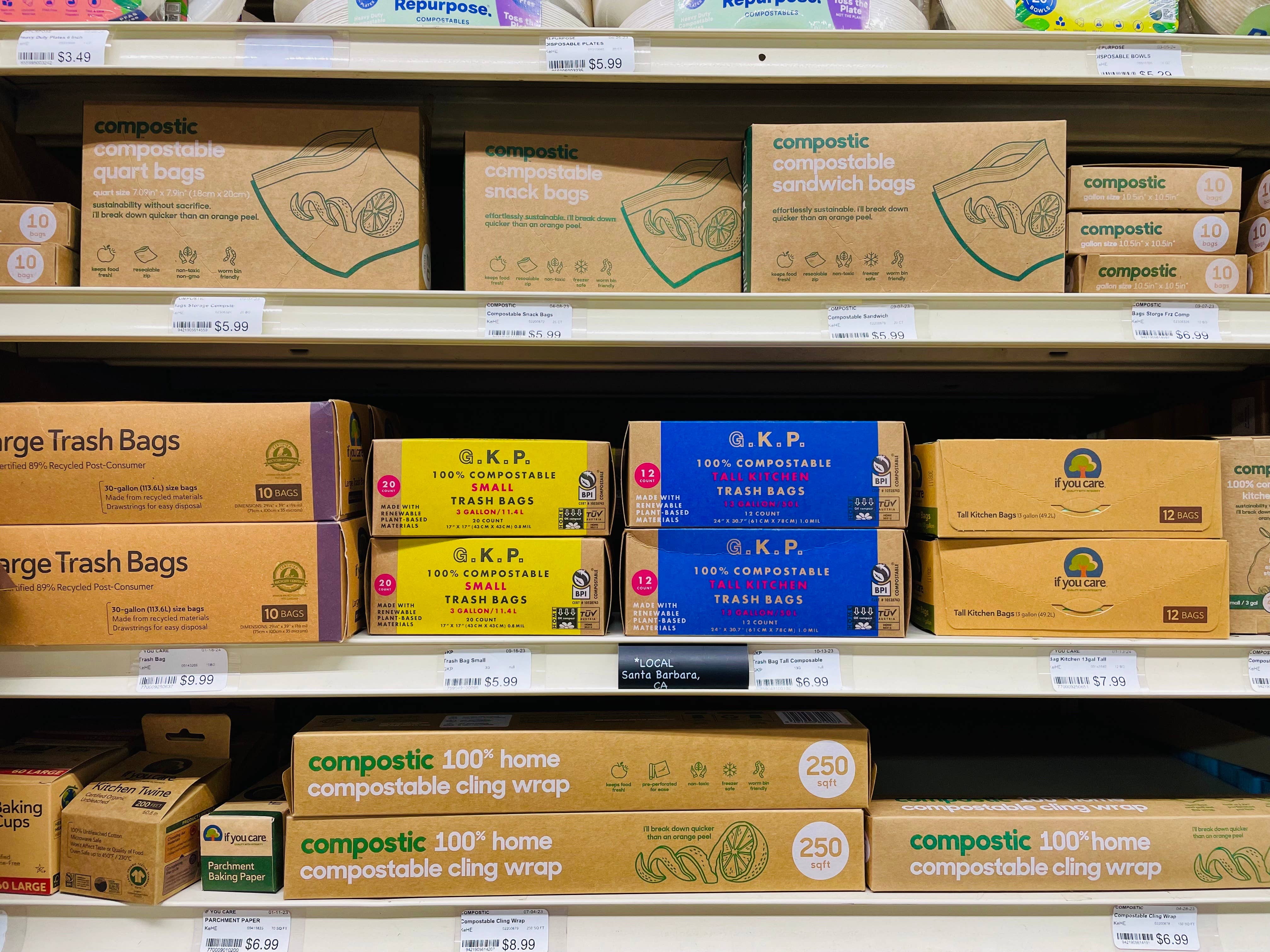 G.K.P. - Wholesale Trashcan/Trash Bin - G.K.P. Compostable Small Trash Bags; 3 gal. size7