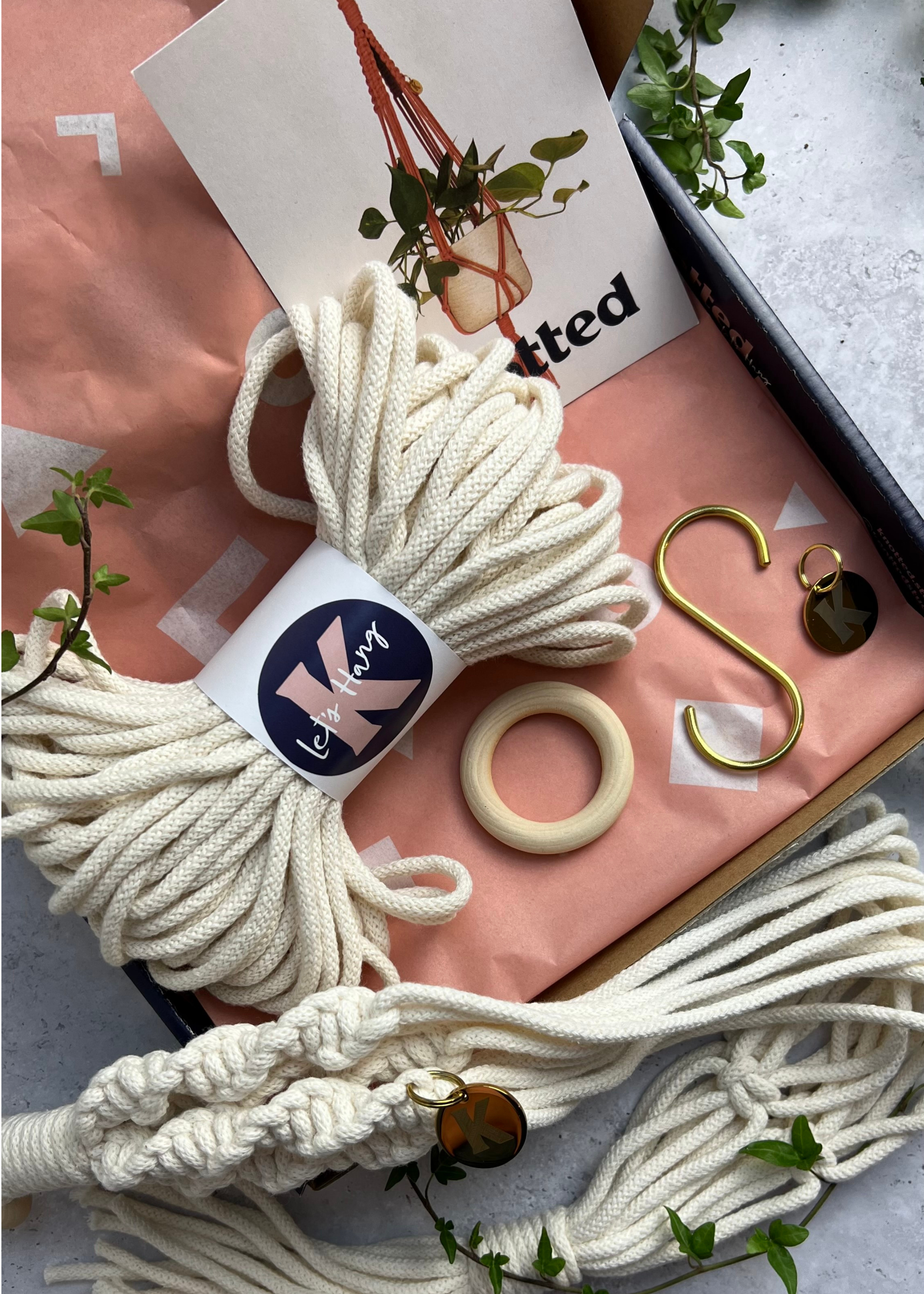 Knotted - Wholesale Doe-het-zelf-knutselset - Maak je eigen Macramé planthangerkit3
