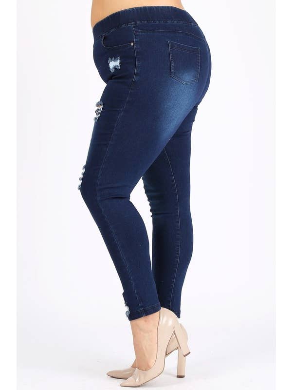 Bagel - Wholesale Jeans - Women's - 4X/5X-5X/6X Super Plus Size Jeggings Pants