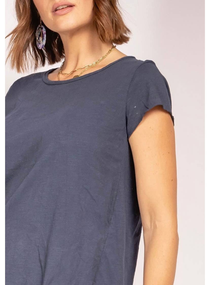 LINEN & COTTON HOUSE – Engroshandel T-shirt – til kvinder – Bomuld t-shirt med rund hals, basis 811760