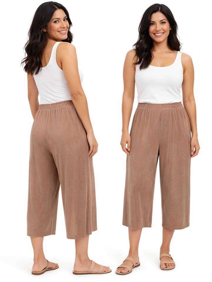 The Magic Scarf Company - Wholesale Pants - Women's - 1248 - Slinky TravelWear Capris15