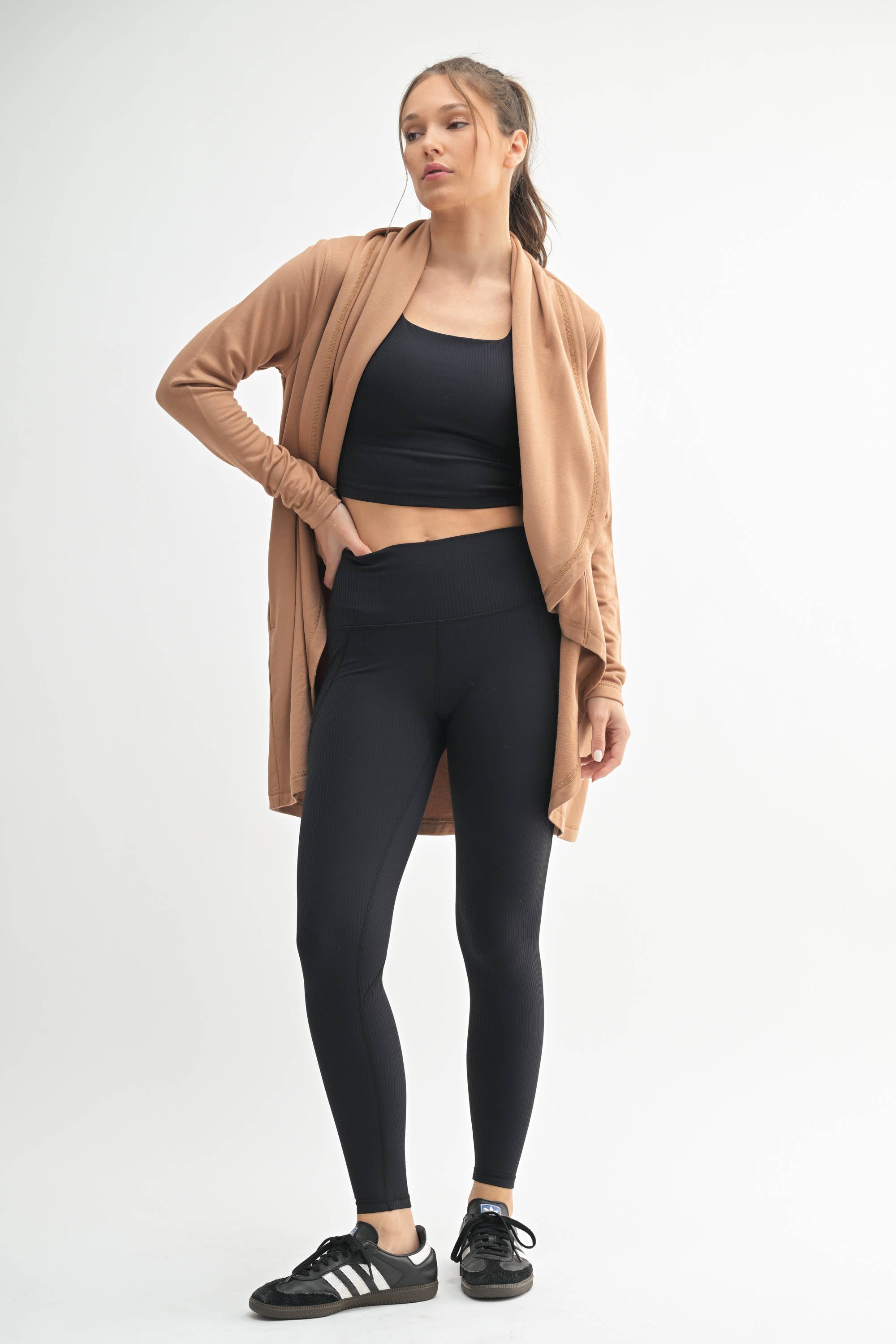 Mono B - Venta al por mayor Cárdigan - Mujer - Cárdigan abierto fluido con forro polar7