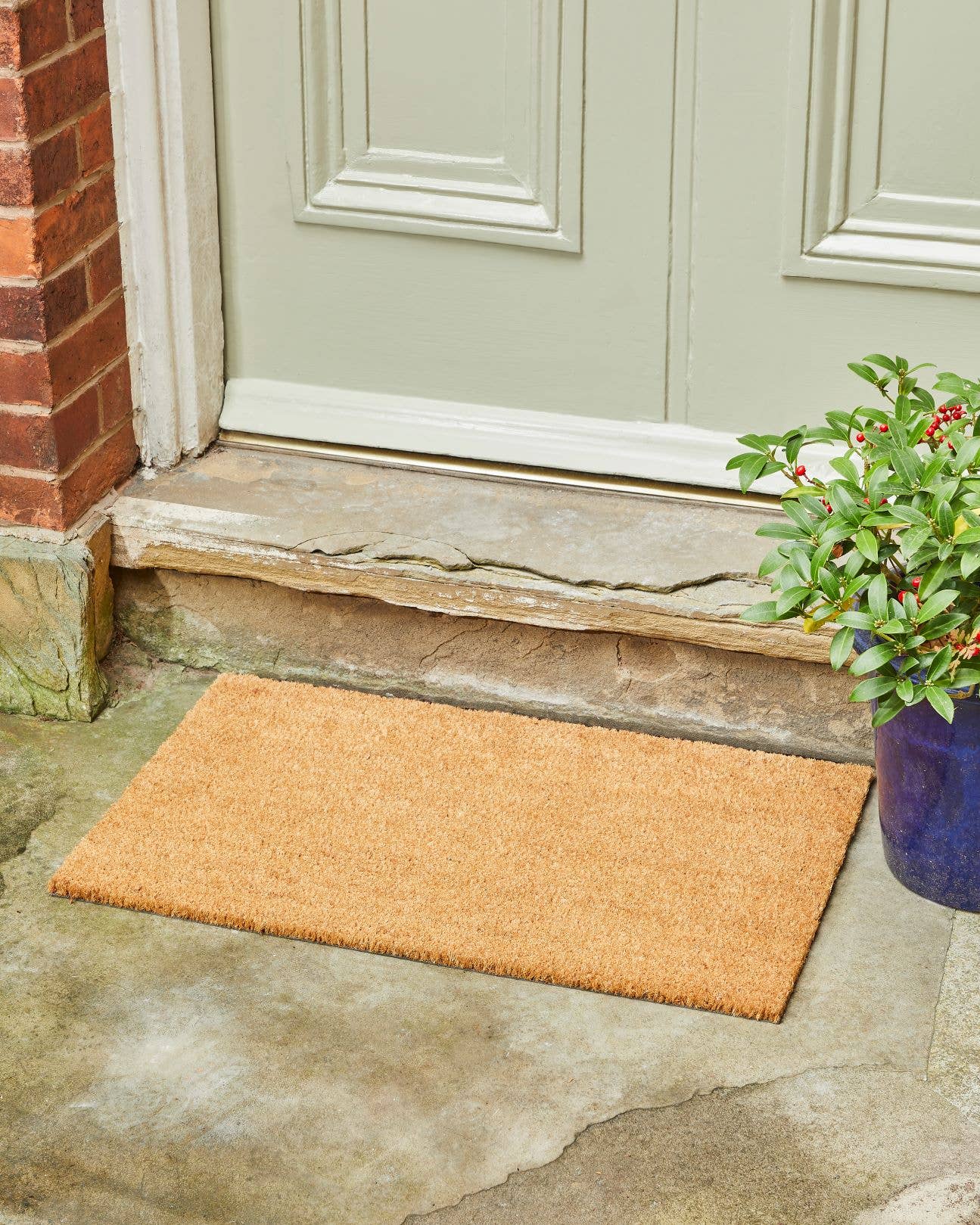 Esselle Limited – wholesale Door mat – Astley Plain Rectangle Doormat Natural Non-Slip PVC Backing2