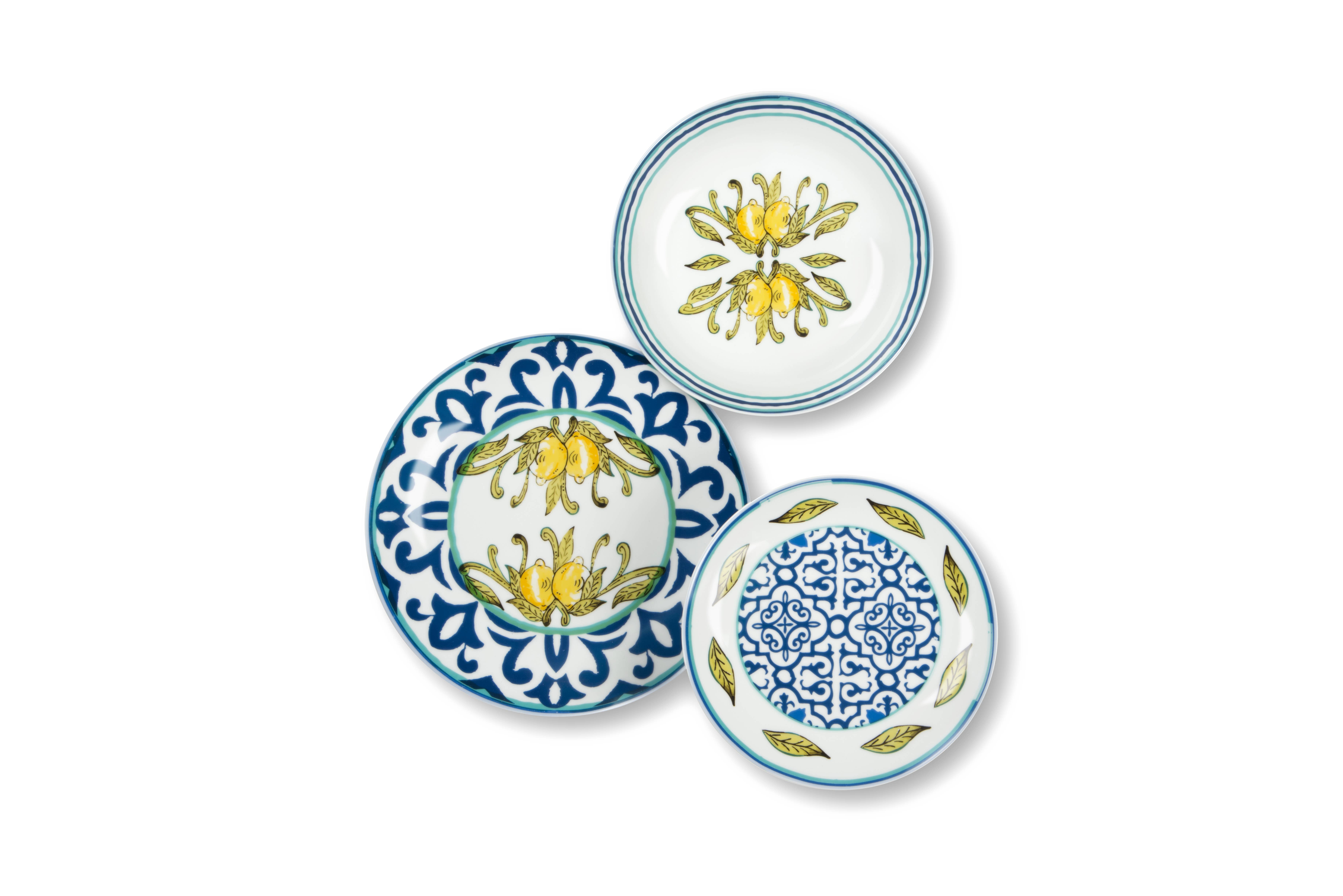 multicolour Amalfi 18-Piece Dinnerware Set for wholesale on Faire