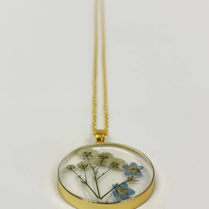 Sunnie Lane - Wholesale Pendant/Charm Necklace - Pressed Flower Necklace - Made With Real Flowers1