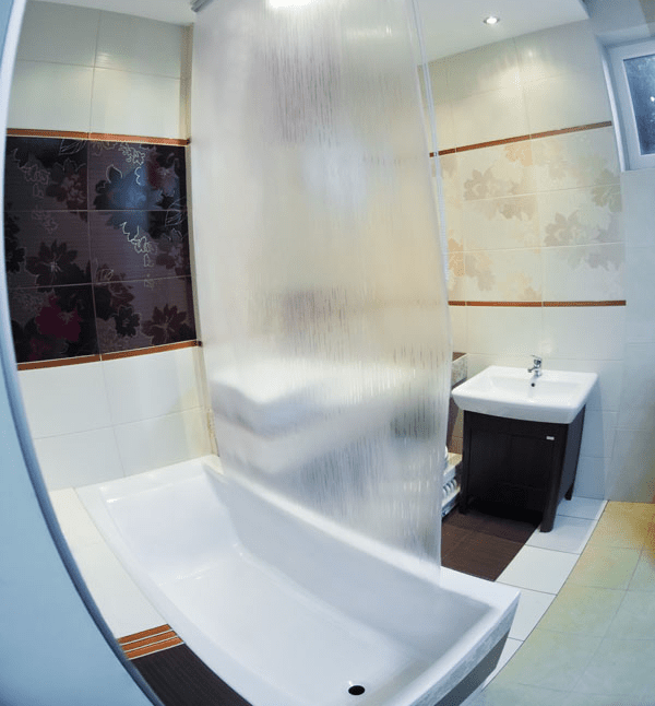 TROPIK HOME – wholesale Shower curtain – Shower Curtain Roller Blind with bracket fittings, 100cm3