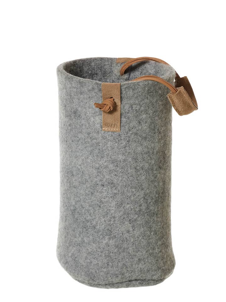 Wine Cooler From Zero Waste Wool, Grey for wholesale by Lübech Living