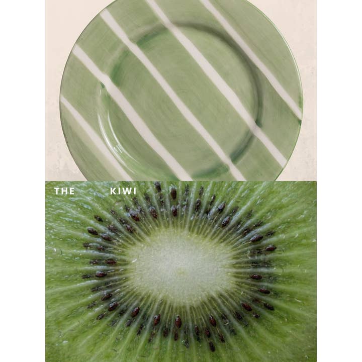 Valsa Home - Wholesale Dinner Plate - Kiwi Dessert Plate - WS3