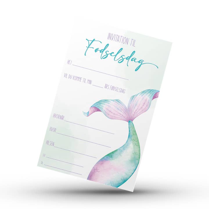 Convite para Aniversário Nº 2 - Pacote de Cartões (5 unid) por atacado de Kortspecialisten